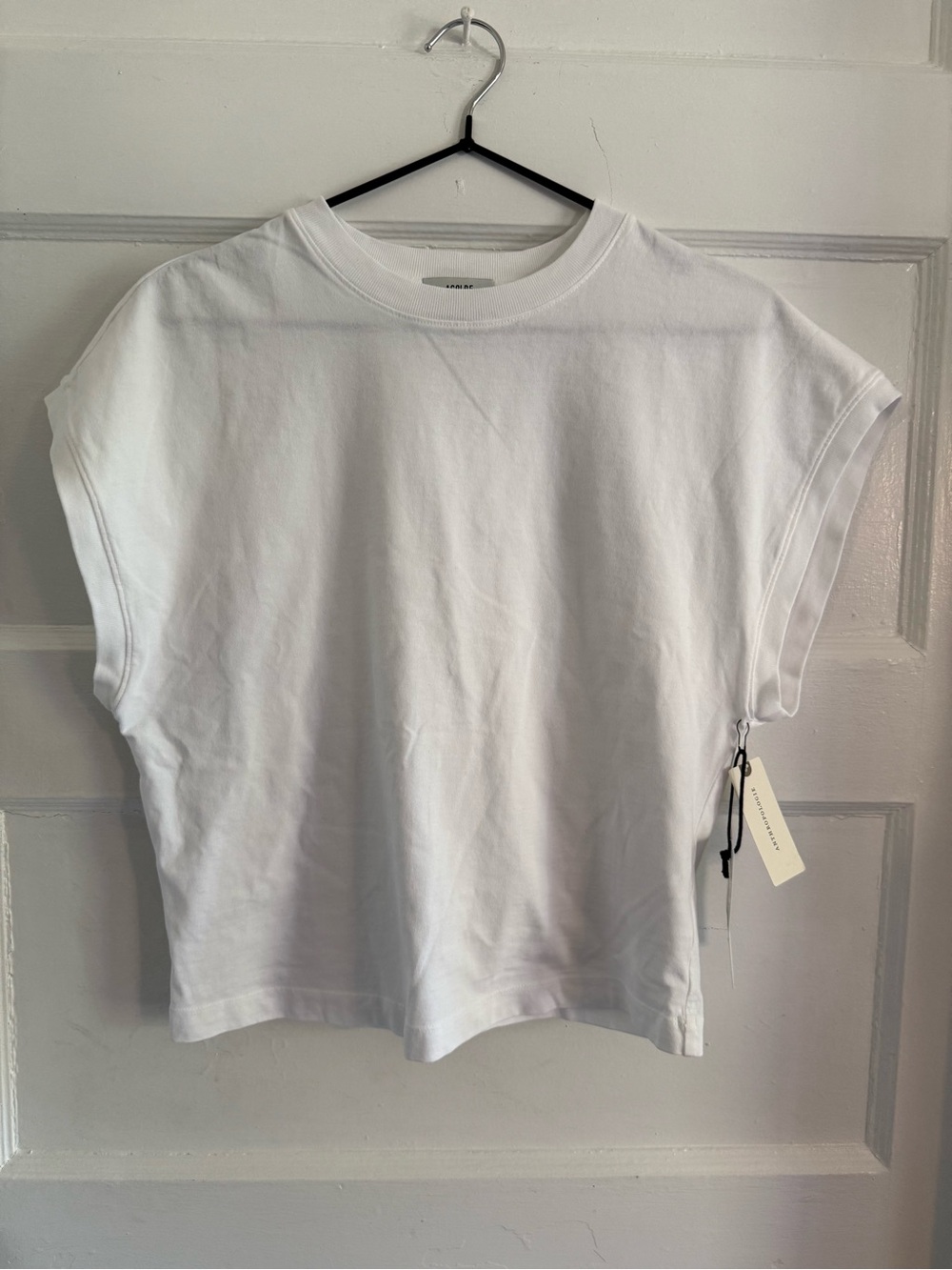 NWT Agolde sleeveless White Tee